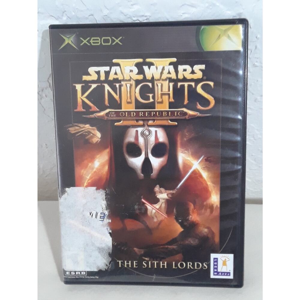 Vintage XBOX Star Wars Video Game 2004 Knights Old Republic II The Sith Lords